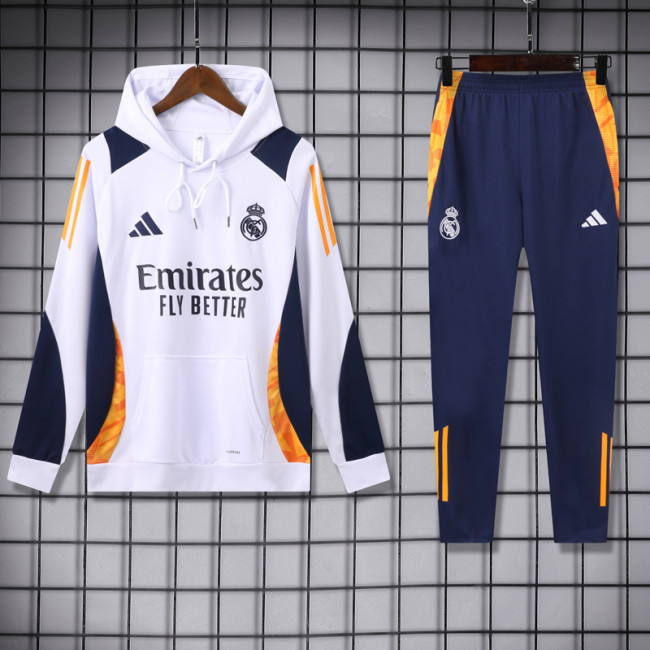 24-25 RMA White Hoodie Tracksuit (卫衣套装)