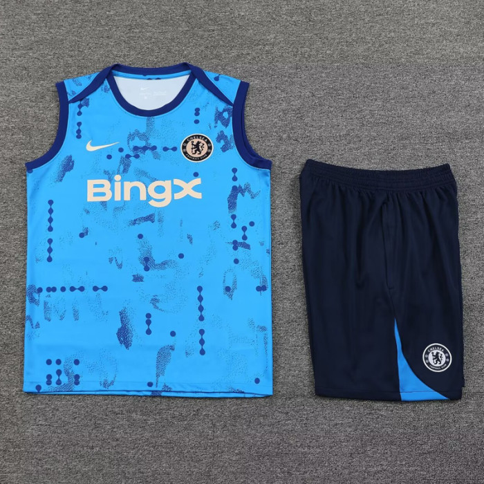 24-25 CHE Light blue Tank top and shorts suit