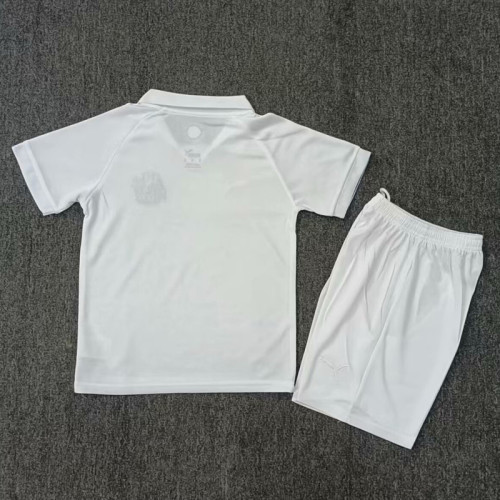 24-25 Marseille White 125th Anniversary Kids Soccer Jersey