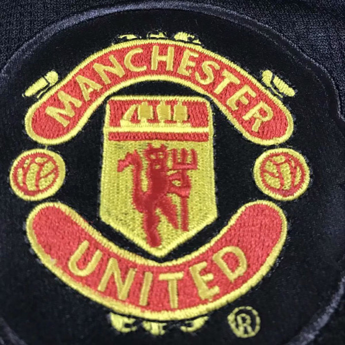 2007-2008 Man Utd Away Black long sleeve Retro soccer jersey (长袖)