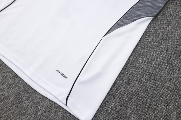 2025-26 RMA White Kids Half Pull Tracksuit #E2508(童装)(半拉链)
