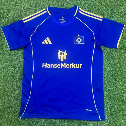 25-26 Hamburg sV Blue Fans Soccer Jersey