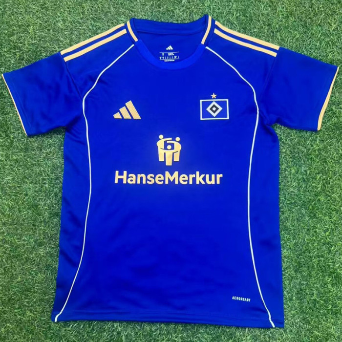 25-26 Hamburg sV Blue Fans Soccer Jersey