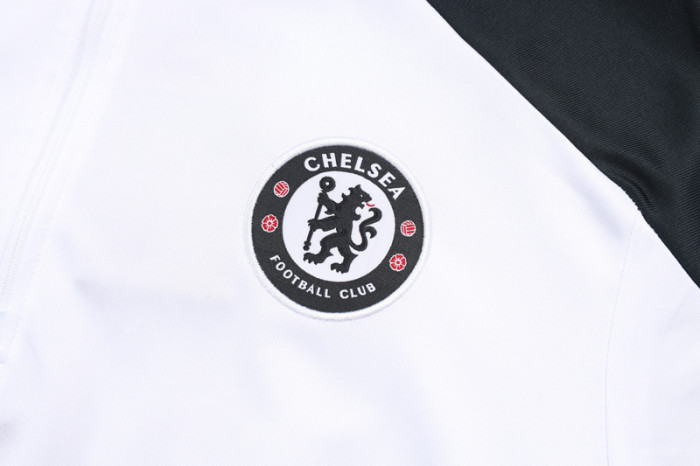 25-26 CHE White Kids Half Pull Tracksuit #E25134(童装)(半拉链)
