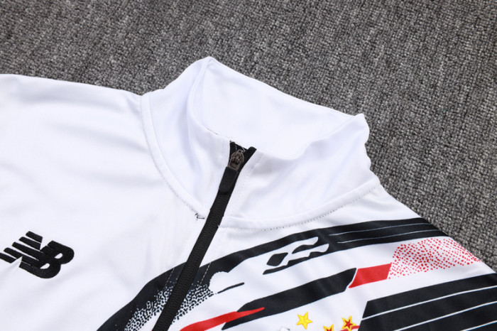 2025-26 Sao Paulo White Jacket Tracksuit #A2574