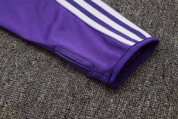 2025-26 RMA Purple Kids Half Pull Tracksuit #E2520(童装)(半拉链)