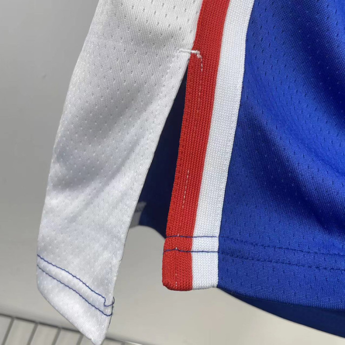 22-23 76ERS OUBRE JR. #9 Blue Top Quality Hot Pressing NBA Jersey (V领）