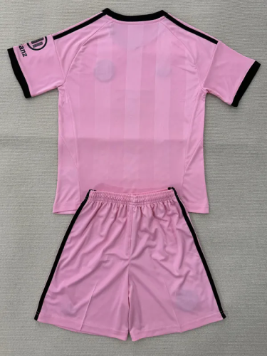 2025-26 Bayern Pink Goalkeeper Kids Soccer Jersey