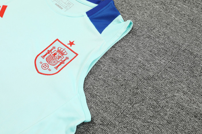 24-25 Spain Light blue Tank top and shorts suit