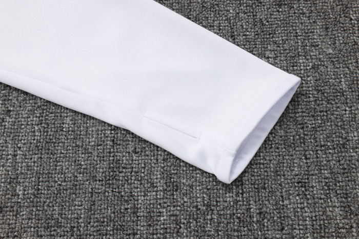 25-26 RMA White Half Pull Tracksuit #B2505(半拉链)