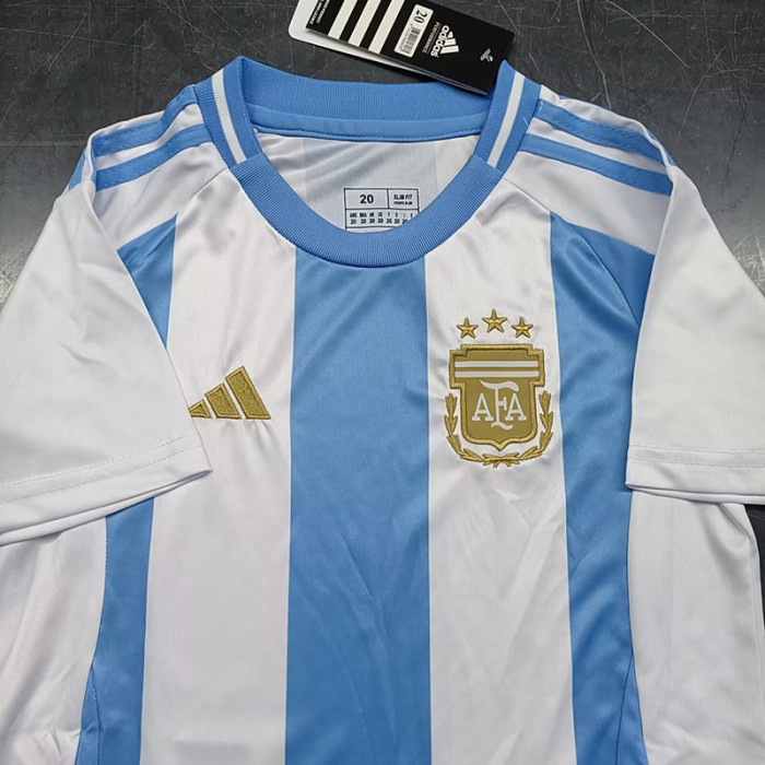 24-25 Argentina Home Stars Kids Soccer Jersey
