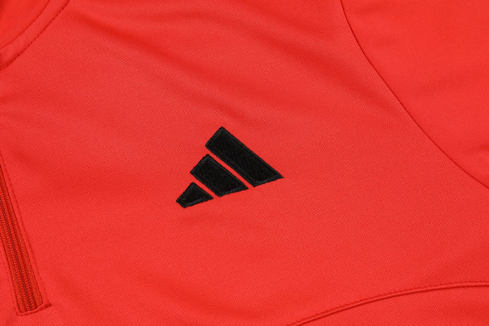 24-25 Man Utd Red Half Pull Tracksuit (半拉链)