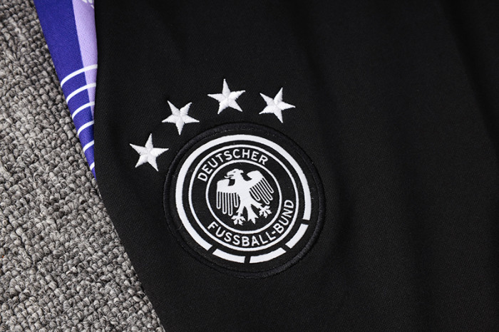 24-25 Germany White Kids Half Pull Tracksuit (童装)(半拉链)