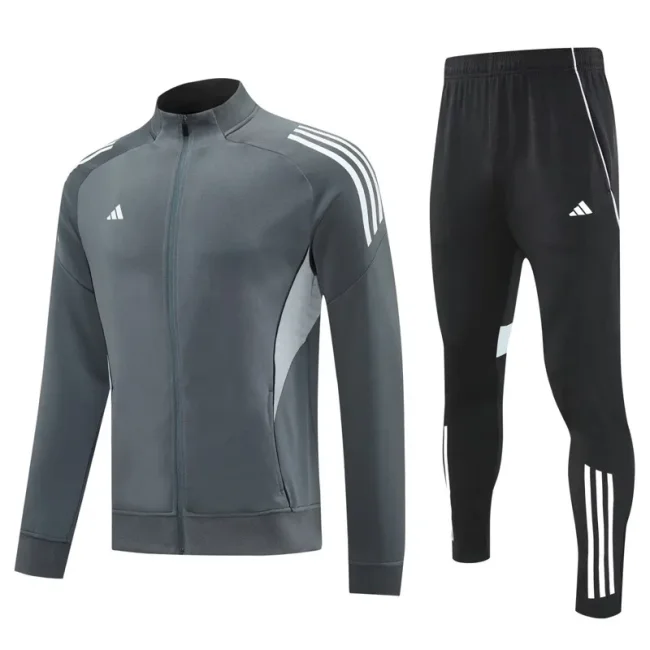 2025 AD Grey Jacket Tracksuit #2319