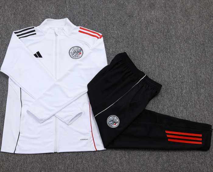 2025-26 Ajax White Jacket Tracksuit #A2571