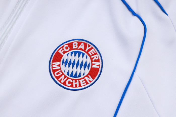 2025-26 Bayern White Kids Jacket Tracksuit #E2585(童装)
