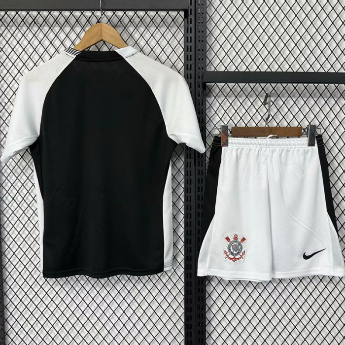 25-26 Corinthians Away Kids Soccer Jersey