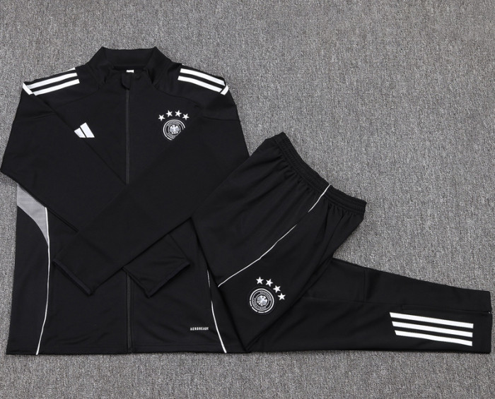 2025-26 Germany Black Jacket Tracksuit #A2573