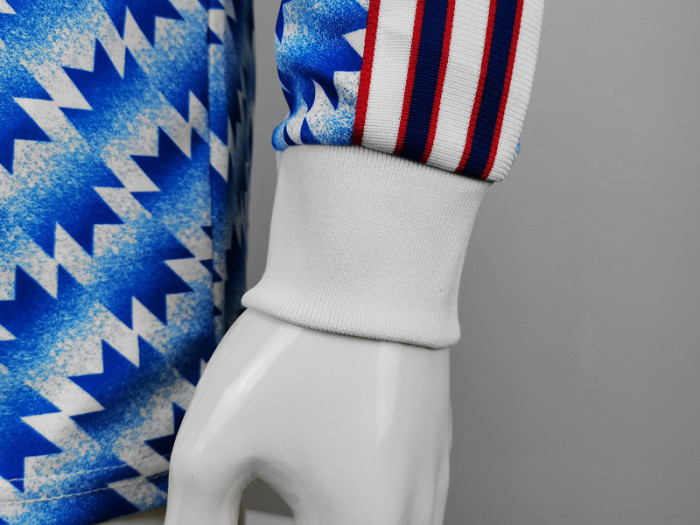 1991-1992 Man Utd Away Long Sleeve Retro Soccer Jersey 长袖