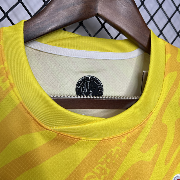 24-25 Corinthians Yellow Goalkeeper Fans Soccer Jersey
