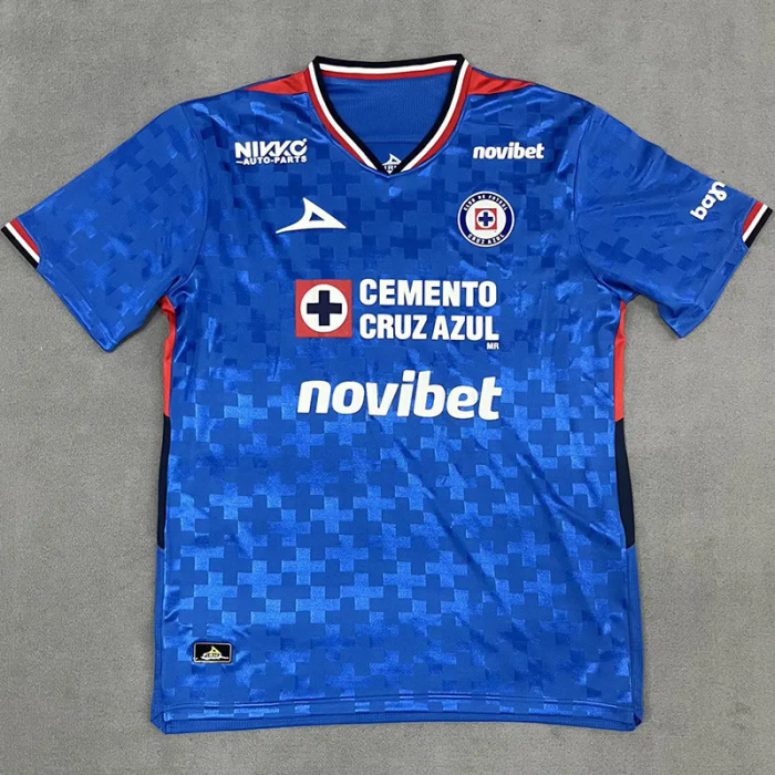 25-26 Cruz Azul Home Fans Soccer Jersey