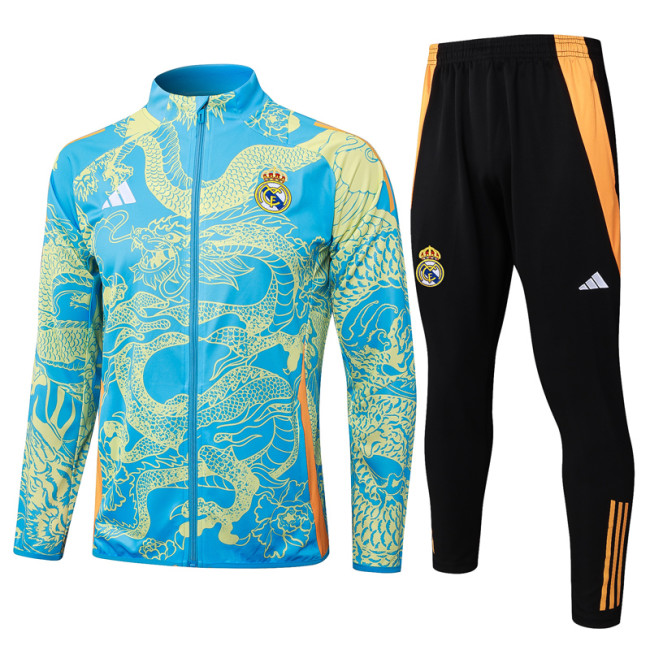 24-25 RMA Light blue Jacket Tracksuit #A800(喷墨龙)