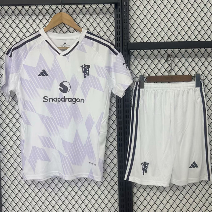 25-26 Man Utd Away Kids Soccer Jersey