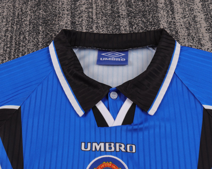 1996-1998 Man Utd Away Kids Retro Soccer Jersey