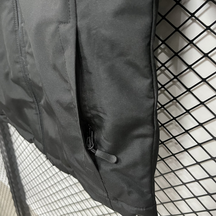 24-25 PSG Jordan Cotton Thickened warm Black Outdoor Jackets #P2加棉冲锋衣