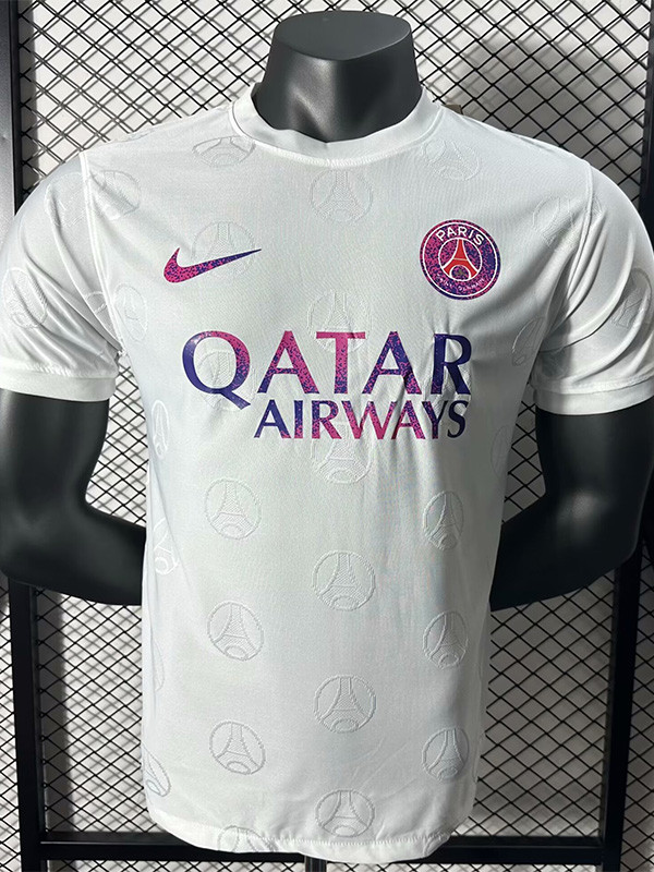 24-25 PSG White Casual style Player Version Training shirts