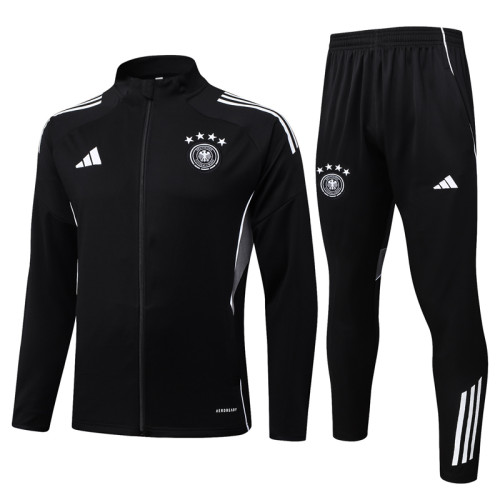 2025-26 Germany Black Jacket Tracksuit #A2573
