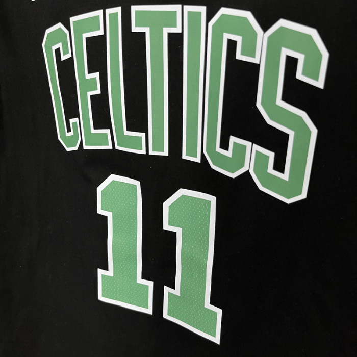 T167 CELTICS IRVING #11 Black High Quality Casual T-Shirt