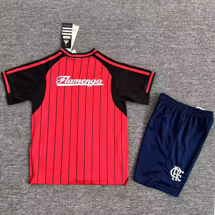 2025-26 Flamengo Red Casual Edition Kids BaseballJersey