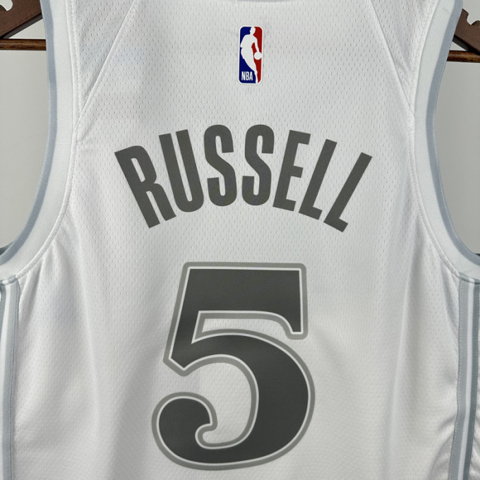 2024-25 Dallas Mavericks RUSSELL #5 White CityEdition Top Quality Hot Pressing NBA Jersey