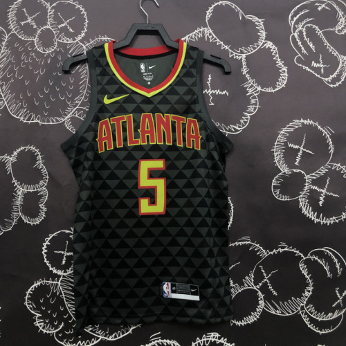 HAWKS MURRAY #5 Black Top Quality Hot Pressing NBA Jersey