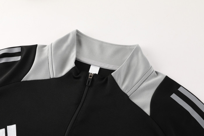 2024 AD Black Half Pull Tracksuit #AB07 (半拉链)