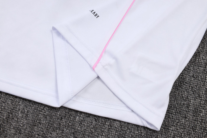 2025-26 JUV White Tank top and shorts suit #D25143