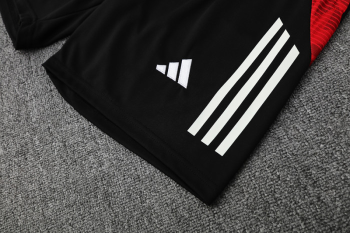 25-26 Man Utd Black red Tank top and shorts suit