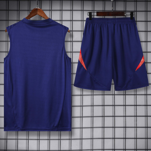 24-25 Spain Royal blue Tank top and shorts suit