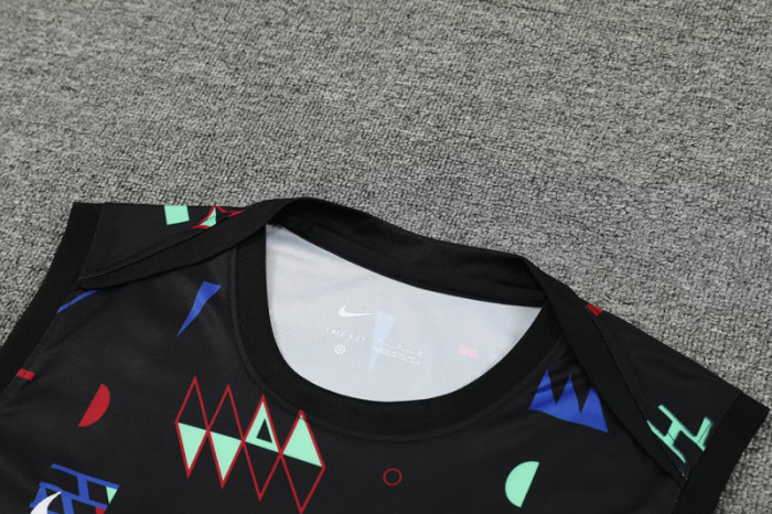 24-25 Portugal Black Tank top and shorts suit