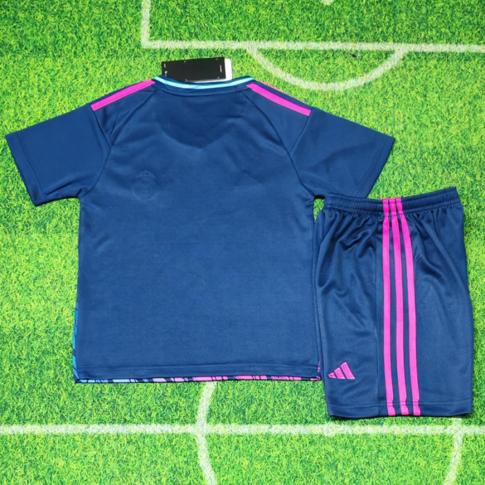 2025-26 RMA Royal blue Concept Edition Kids SoccerJersey