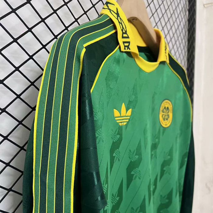 24-25 Celtic Green Special Retro Edition Long Sleeve Soccer Jersey (长袖)