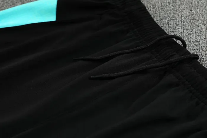 2025-26 Marseille Lake blue Half Pull Tracksuit (半拉链)