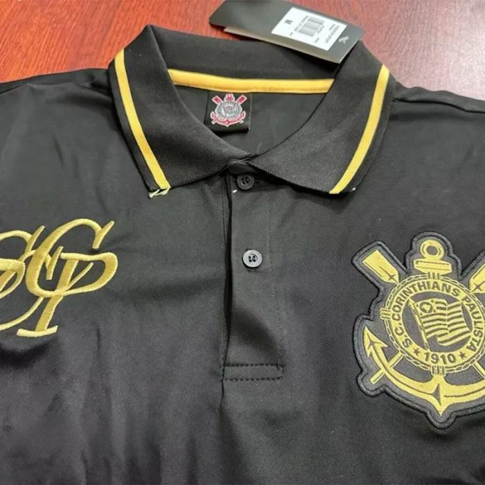 25-26 Corinthians Black Polo Short Sleeve