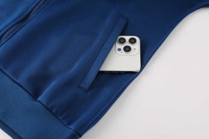 24-25 Portugal Royal blue Jacket Tracksuit #01