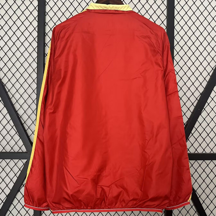 24-25 Spain Red & Yellow Double Sided Windbreaker (双面风衣)