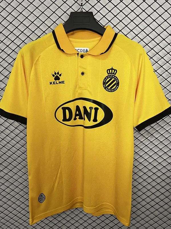 2025-26 Espanyol Yellow 125th Anniversary Fans Soccer Jersey