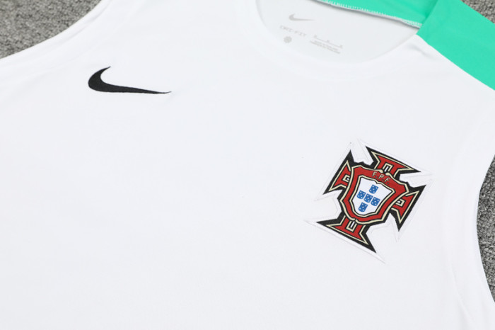 24-25 Portugal White Tank top and shorts suit