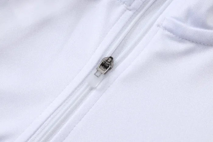 25-26 JUV White Half Pull Tracksuit #B2552(半拉链)
