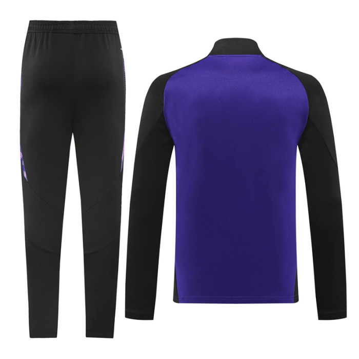 24-25 Germany Purple Black Jacket Tracksuit #02